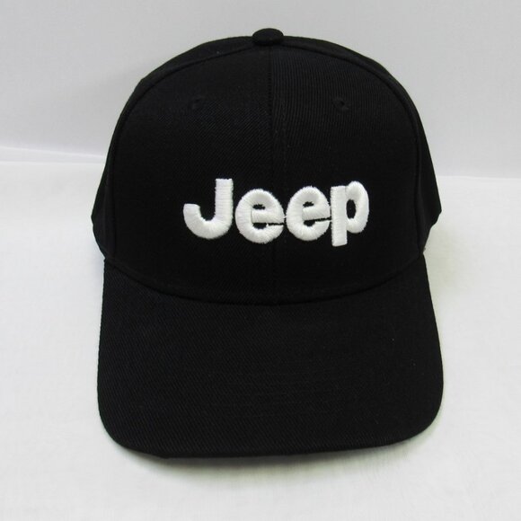 Other - Black & Whit Embroidered JEEP Baseball Hat Cap Unisex